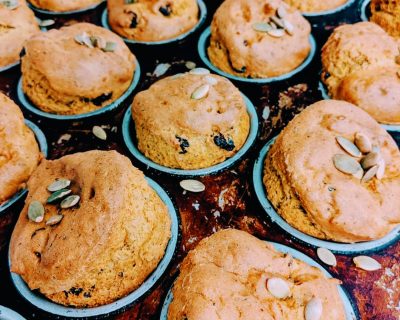 Muffins à la citrouille 4 unités/paquet (produit saisonnier)