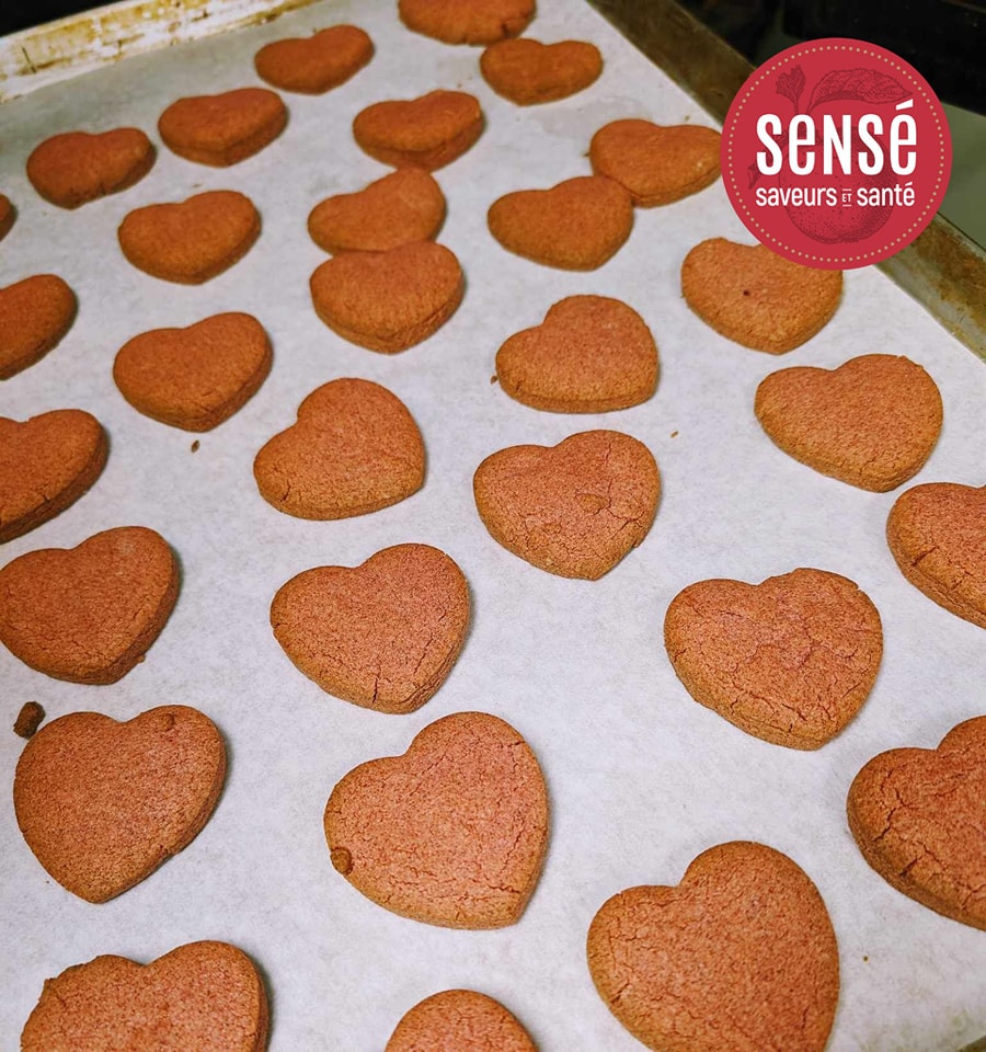 Biscuits sablés St-Valentin, paquet de 6 (produit saisonnier)