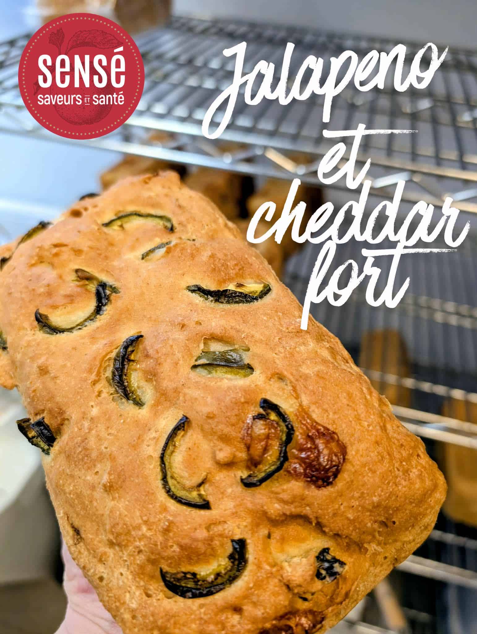 Pain jalapeno et cheddar fort, 600g